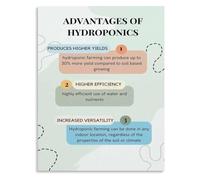 Indoor Hydroponics Guide Poster for Garden Center Displays