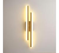 Indoor Led Dimmable Wall Lamp Modern Metal Decorative Wall Light Stairs Hall Gold Wall Sconce for Bedroom Bedside Living Room Entryway Hallway Stairs Hall Restaurant Wall Mounted Lamp (Color :/B/Trico