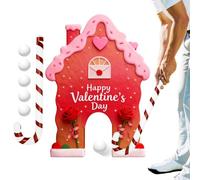 Indoor Mini Golf Set - Gingerbread Candy Cane | Themed Game Family Fun With Clubs & Balls | Portable Golf Course Home Office Parties Holiday Gatherings Carnivals & Indoor Entertainme