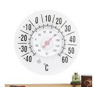 Indoor Outdoor Thermometer Hygrometer - Suction Accurate Wireless | Temperature Gauge | All-Weather Temperature Tracking Analog Gauge For Home, Dorm, Window, Room, Garden, Patio, Garage, Balcony
