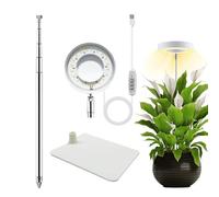 Indoor Plant Grow Light - Full Spectrum LED Hydroponic Lamp, 4 Level Dimmable Timer | Full Spectrum LED Grow Light Indoor Plants Hydroponic Lamp Timing Adjustable Brightness Greenhouse Bonsai Vegetabl