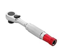 Indoor Ratchet Wrench, Double Headed Reversible, Heavy Duty Repair | Auto compatta da 1/4 di pollice, riparazione, ergonomiche per moto, cabinet per lavori domestici, meccanico di costruzione
