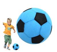 Indoor Soccer Ball, Cloth-Covered Football, Colorful Inflatable Beach Ball, Interactive Blow Up Football for Children, Teenagers, Indoor, Outdoor, Playground, Party Games