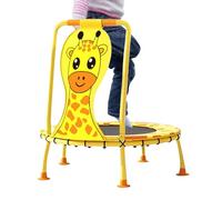 Indoor Trampoline - Cloth PP Steel, Kids Mini Trampoline, Giraffe Pattern Design | Exercise Gymnastics Toy, Fitness Jumping Trampolines For Children Ages 1-6, Backyard Garden Play, Active Indoor Fun