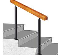 IndoorRailing Kit 85 cm Corrimano in metallo per gradini Durevole Balaustra Supporto Portico Guardrail di sicurezza Facile installazione Corrimano per la casa
