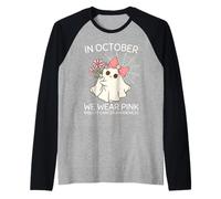 Indossa Il Rosa per Halloween al Cancro al Seno sopravvissuta alla consapevolezza della Mamma Maglia con Maniche Raglan