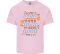 Indossa Il Tuo Sorriso Sentiti Bene Felice Gioia Amore Maglietta Per Bambini