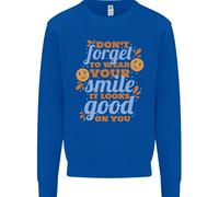 Indossa Il Tuo Sorriso Sentiti Bene Felice Gioia Amore Uomo Felpa