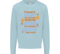 Indossa Il Tuo Sorriso Sentiti Bene Felice Gioia Amore Uomo Felpa