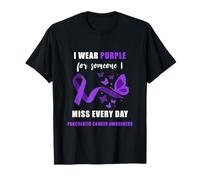 Indossa Qualcuno Viola Che Mi Manca la Lotta per la consapevolezza del Cancro al Pancreas Maglietta