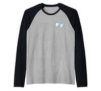Indossa Una Maschera, Mappa Stati Uniti, Rimanga Sicuro Maglia con Maniche Raglan