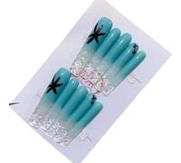 Indossare a mano toppe for unghie in stile europeo e americano, tintura aureola, toppe staccabili for nail art, unghie finte(A-001,M)