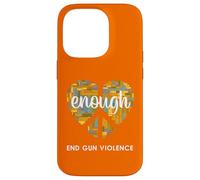 Indossare cuore arancione segno pace abbastanza fine pistola violenza abbastanza Custodia per iPhone 14 Pro