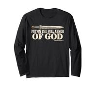 Indossare l'armatura Completa di Dio Efesini 6:11 Camicia Cristiana Maglia a Manica