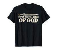 Indossare l'armatura Completa di Dio Efesini 6:11 Camicia Cristiana Maglietta