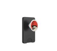 Indossare un cappello alla pescatora per gli amanti dei gatti, proprietari PopSockets PopWallet per MagSafe