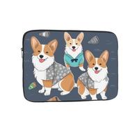 Indossare vestiti Corgi Dog Custodia per laptop per donne e uomini, borsa per laptop impermeabile da 17 pollici borsa leggera per notebook borsa per computer