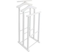 Indossatore per camera da letto MAXI, Legno - Triplo supporto - Finitura Bianco