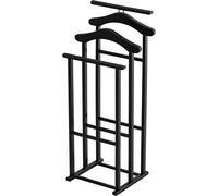 Indossatore per camera da letto MAXI, Legno - Triplo supporto - Finitura Nero Ar