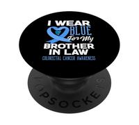 Indossiamo il blu per il supporto del cancro del colon-retto di mio cognato PopSockets PopGrip Adesivo