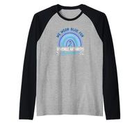 Indossiamo Il Blu per la consapevolezza dell'artrite Giovanile Maglia con Maniche Raglan