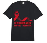Indossiamo la consapevolezza della Settimana del Nastro Rosso Rosso Ottobre Senza Droghe Comfort Colors Adult Heavyweight T-Shirt