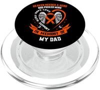 Indosso arancione in memoria di mio padre leucemia consapevolezza padre PopSockets PopGrip per MagSafe