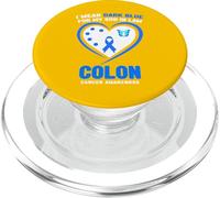 Indosso blu scuro per mio figlio in legge Consapevolezza del cancro al colon PopSockets PopGrip per MagSafe