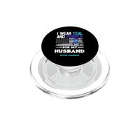 Indosso foglia di tè e viola per la consapevolezza del suicidio di mio marito PopSockets PopGrip per MagSafe
