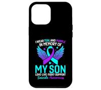 Indosso foglia di tè e viola per la prevenzione del suicidio di mio figlio Custodia per iPhone 12 Pro Max