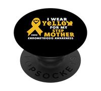 Indosso Giallo Per Il Mio Passo mamma Camicia Endometriosi Consapevolezza PopSockets PopGrip Adesivo