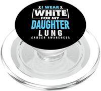 Indosso il bianco per la consapevolezza del cancro ai polmoni di mia figlia PopSockets PopGrip per MagSafe