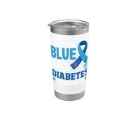 Indosso il blu per il mese della sensibilizzazione sul diabete Bicchiere termico in acciaio inox doppia parete