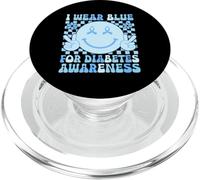Indosso il blu per la consapevolezza del diabete PopSockets PopGrip per MagSafe