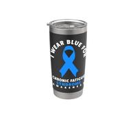 Indosso il blu per la consapevolezza della sindrome da stanchezza cronica Bicchiere termico in acciaio inox doppia parete