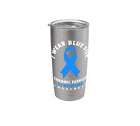 Indosso il blu per la consapevolezza della sindrome da stanchezza cronica Bicchiere termico in acciaio inox doppia parete