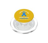 Indosso il blu per la consapevolezza della sindrome da stanchezza cronica PopSockets PopGrip per MagSafe