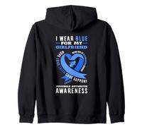 Indosso Il Blu per la consapevolezza dell'artrite Giovanile della mia Ragazza Felpa con Cappuccio