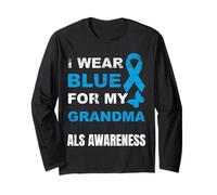 INDOSSO Il Blu per LA CONSAPEVOLEZZA di MIA Nonna Maglia a Manica