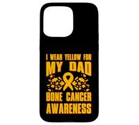 Indosso il giallo per la consapevolezza del cancro alle ossa di mio padre Custodia per iPhone 15 Pro Max