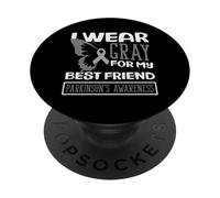 Indosso il grigio per la consapevolezza del Parkinson del mio migliore amico PopSockets PopGrip Adesivo