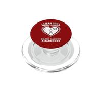 Indosso il grigio per mia figlia per la consapevolezza del cancro al cervello PopSockets PopGrip per MagSafe