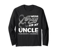 Indosso Il Grigio per Mio Zio per la consapevolezza del Parkinson Maglia a Manica