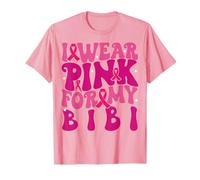 Indosso Il Rosa per i Miei Bambini Bibi per la consapevolezza del Cancro al Seno Maglietta