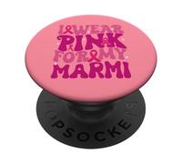 Indosso il rosa per i miei bambini Marmi per la sensibilizzazione al cancro al seno PopSockets PopGrip Adesivo