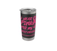INDOSSO IL ROSA PER IL MIO AMICO CONSAPEVOLEZZA DEL CANCRO AL Bicchiere termico in acciaio inox doppia parete
