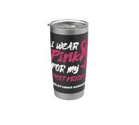 INDOSSO IL ROSA PER IL MIO AMICO CONSAPEVOLEZZA DEL CANCRO AL Bicchiere termico in acciaio inox doppia parete