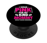 Indosso il rosa per la consapevolezza del cancro al seno di mia madre PopSockets PopGrip Adesivo