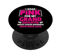 Indosso il rosa per la consapevolezza del cancro al seno di mia nipote PopSockets PopGrip Adesivo