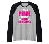 Indosso Il Rosa per la consapevolezza del Cancro al Seno di mia Nonna Maglia con Maniche Raglan